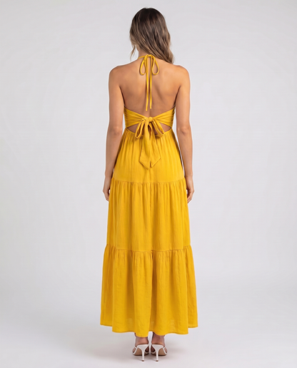 Summer Breeze Halter Dress
